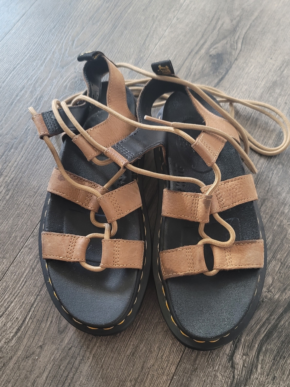 Dr Martens Nartilla sandals in sand nubuck - Picture 5 of 8